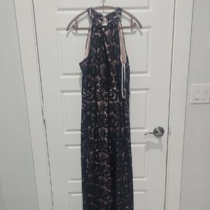 Julia Jordan Black and Cream Jumpsuit